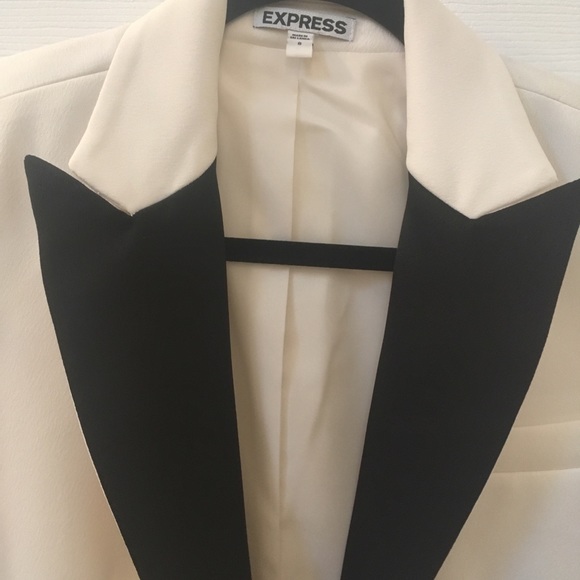 Express Jackets & Blazers - White tuxedo jacket